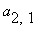 a[2,1]